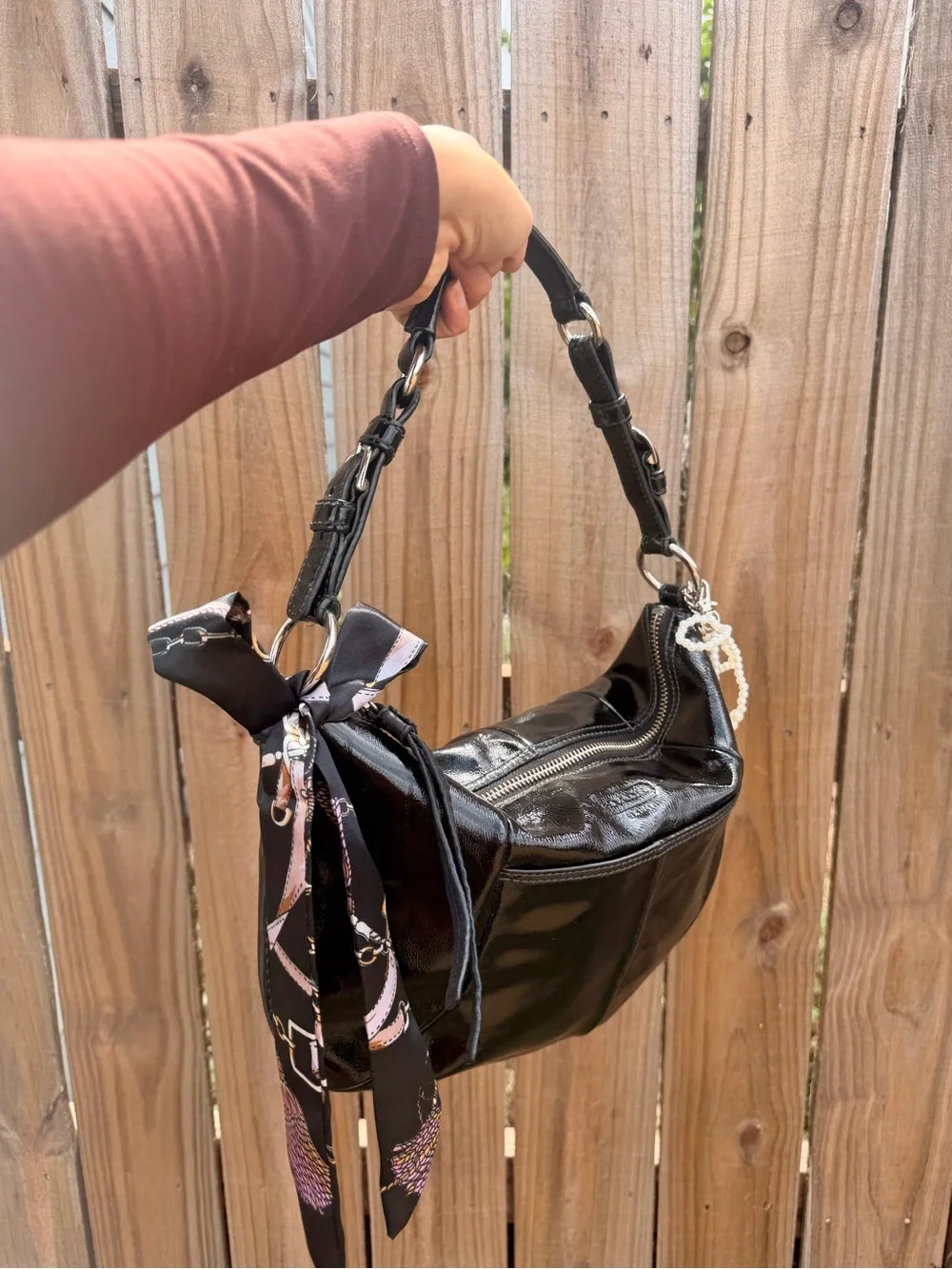 Coach Soho Hobo Shoulder Bag Black Hardware & Tags Vintage Y2K